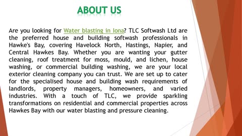 Are you looking for Water blasting in Iona?