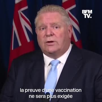 Canada: le Premier ministre de l'Ontario annonce la fin du pass vaccinal pour le 1er Mars