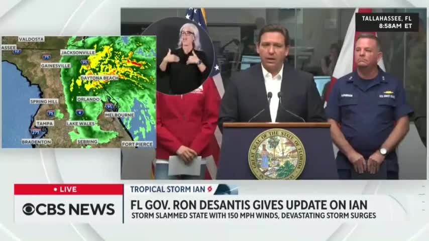 500 Year Flood Event: Gov DeSantis On Hurricane Ian