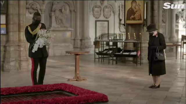 Queen Elizabeth “Wearing ” Full Black Dress