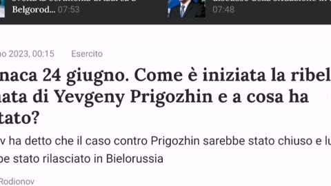 RUSSIA: "La vicenda del GRUPPO WAGNER: cronaca degli eventi legati al 24 giugno 2023" (in descrizione il Link originale)