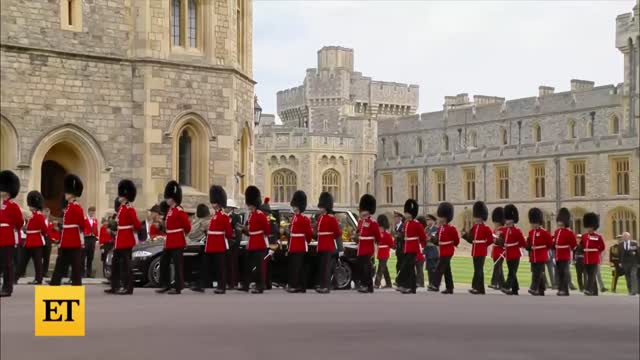 Royal Family Arrives at Queen's Committal Service