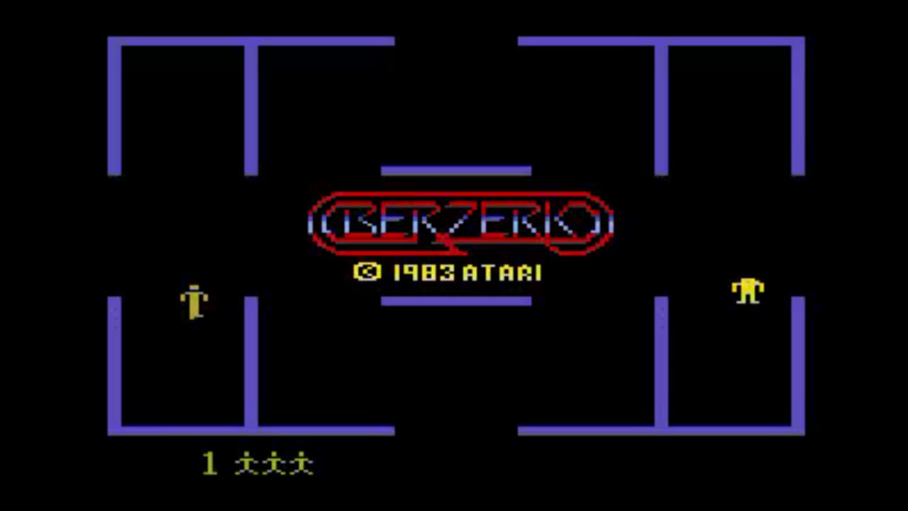 Berzerk (Atari 5200) Gameplay