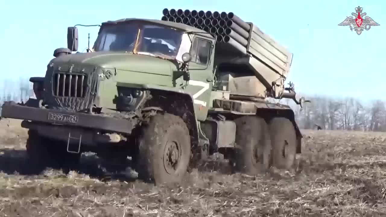 Grad MLRS crews denazified the enemy within special military operation