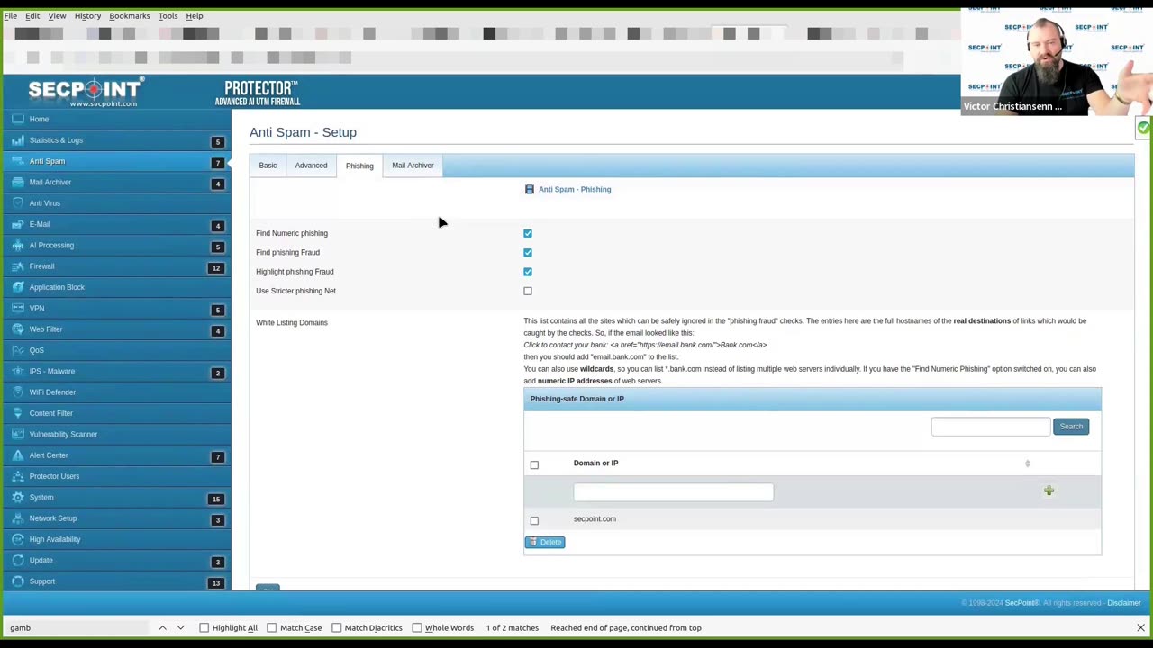 SecPoint Protector UTM Firewall Anti Spam Advanced Phishing Protection