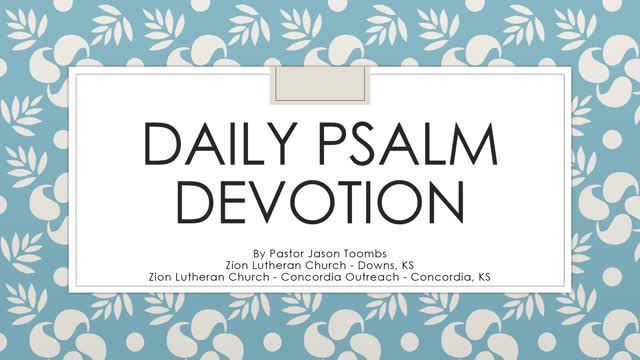 Psalm 91 Daily Devotion