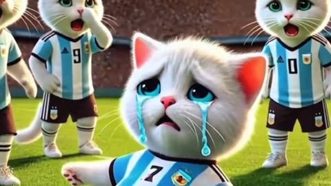 Cat Beautiful Moments Of Playing Football