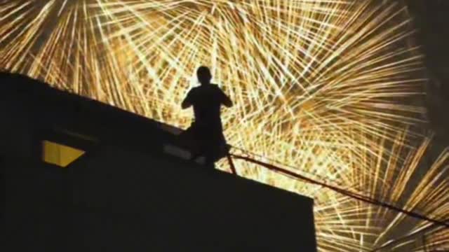 Fireworks in the United States are only moments