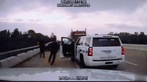 dash cam catches police shooting!! MUST WATCH