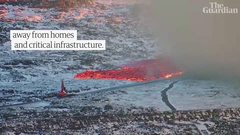 Iceland: Lava engulfs road, forcing Blue Lagoon to close