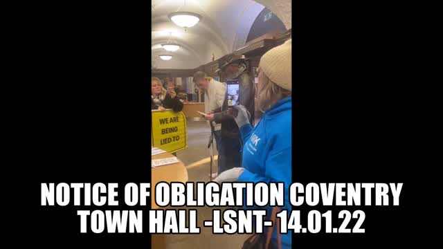 COVENTRY COUNCIL AT THE TOWNHALL PUT ON NOTICE OF OBLIGATION 2022