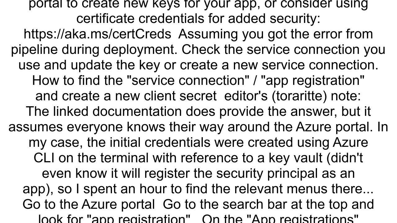 AADSTS7000222 The provided client secret keys are expired
