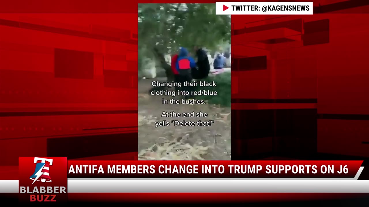 Antifa Members Change Into Trump Supports On J6