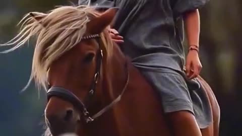 Beauty Queen Horse Riding