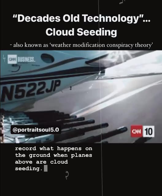 Cloud seeding had been going on for decades. (1 minute, 29 seconds)