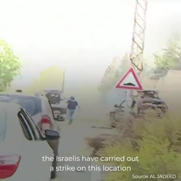 broadcast was interrupted by a suspected Israeli attack on journalists near the Lebanese border