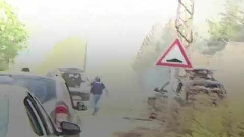 broadcast was interrupted by a suspected Israeli attack on journalists near the Lebanese border