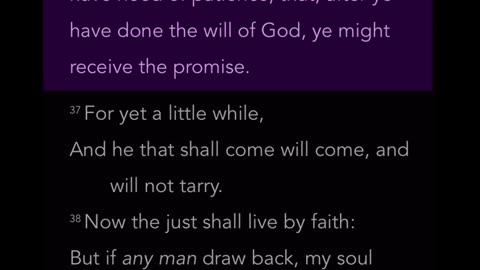 Morning Prayer 326: Hebrews 10:36