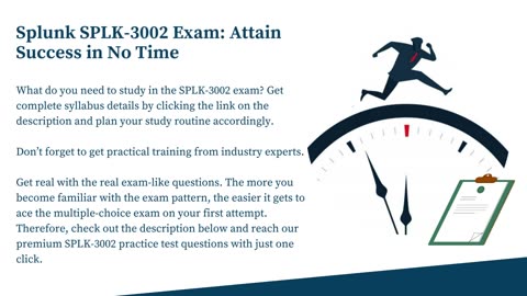 Splunk SPLK-3002 Study Plan: From Beginner to Certified