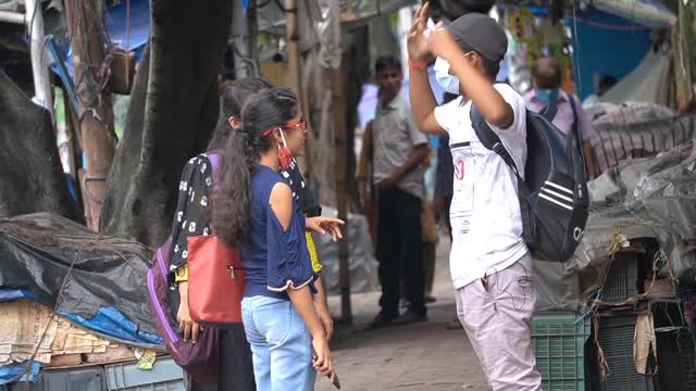 Fake language prank on cute girl
