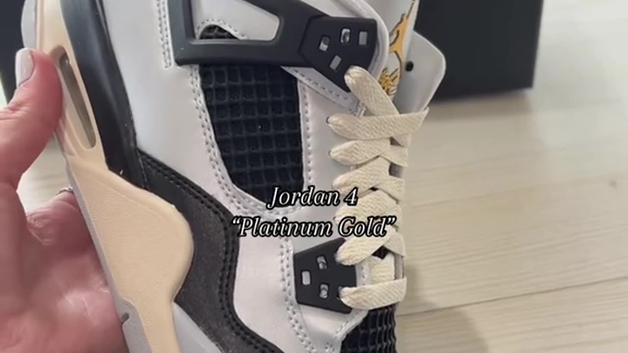 Jordan 4 Retro Platinum Gold, just dropped on our webshop 🔥