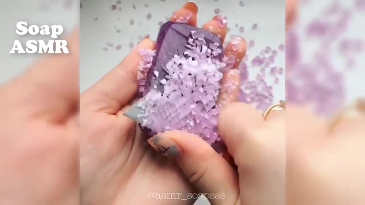 SUPER SATISFYING SOAP ASMR - satisfying soap sounds - BE SATISFIED