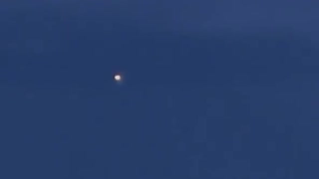 UFO seen in a lightning storm
