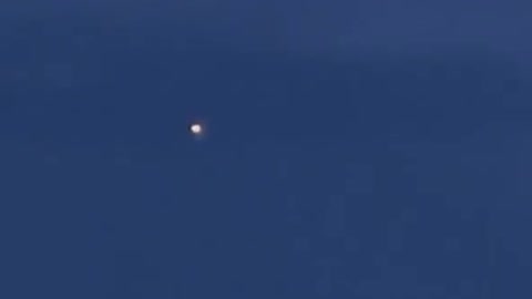 UFO seen in a lightning storm