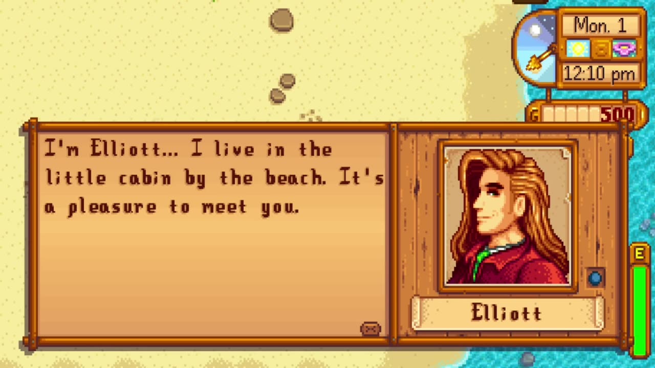 Elliott's Introduction - Stardew Valley Characters #16