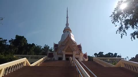 Wat Khao Takiab is home to monkeys as well as monks