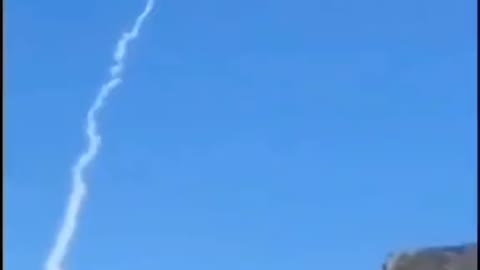 Russian plane getting shot down by a missile