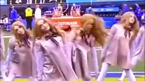 M3GAN “dolls” took over the Rams-Chargers football game half time