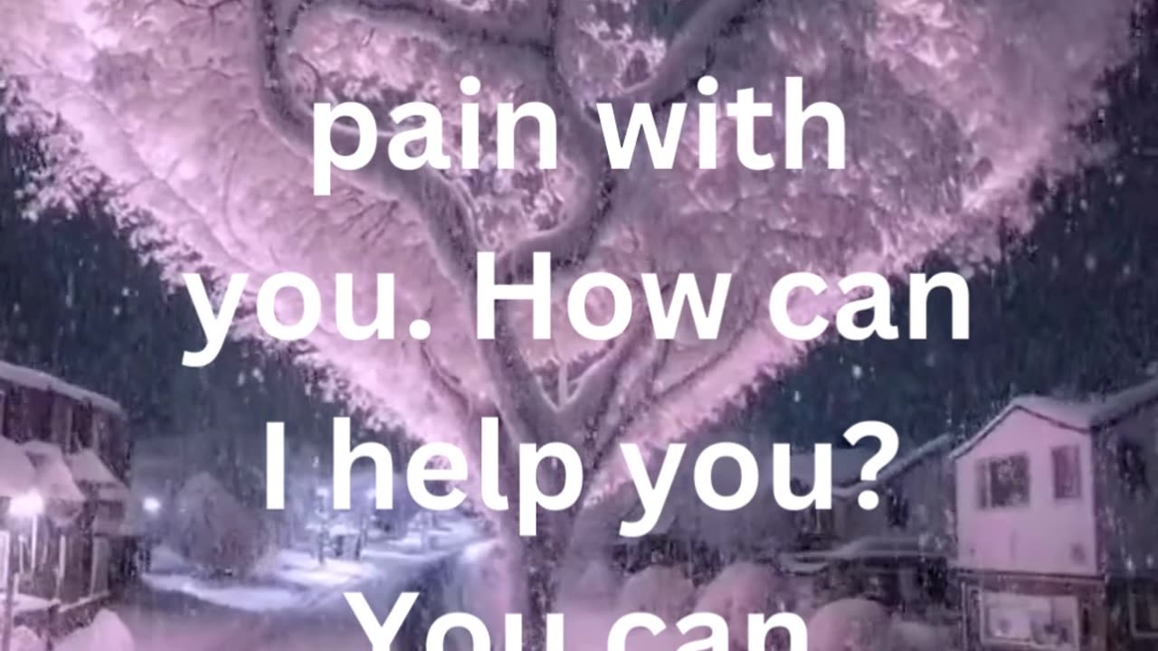 I understand your feelings. I want to share this pain with you. How can I help you?