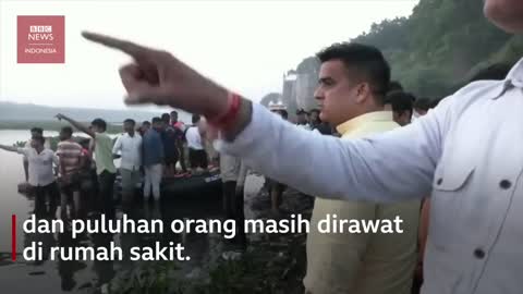 Detik-detik ketika jembatan di India putus: Ratusan orang tewas - BBC News Indonesia