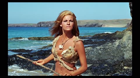 One Million Years 1966 Raquel Welch scene 1 remastered 4k