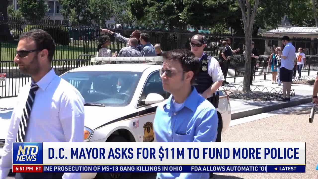 DC Mayor Asks for $11 Million to Fund More Police