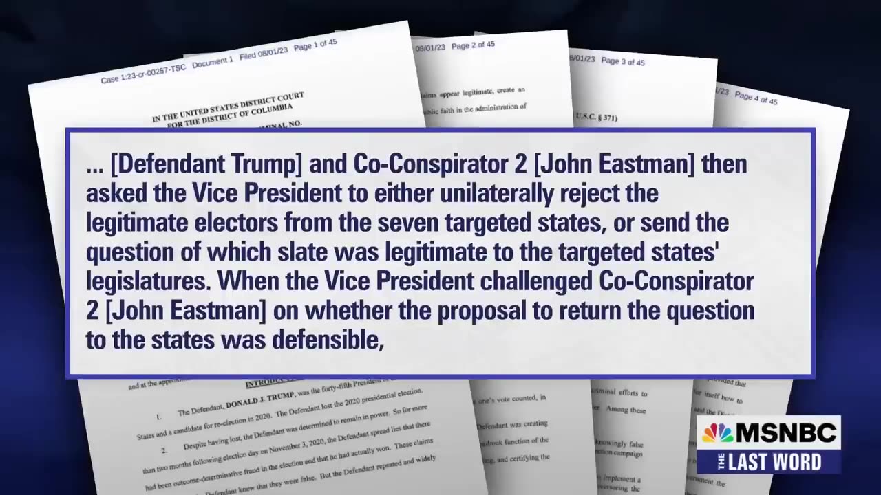 Lawrence: Trump co-defendant Eastman lied on television about GA indictment