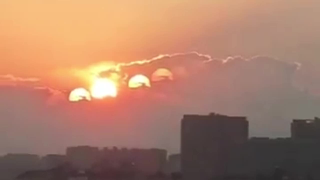 Avvistati "sette Soli al tramonto": la possibile spiegazione del mistero sul video girato in Cina