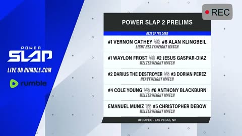 Power Slap 2 : Wolverine Vs The Bell | may 24 at9pm et \ 6pm pt