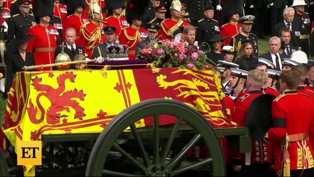 Princess Charlotte Reminds Prince George to Bow at Queen's Funeral