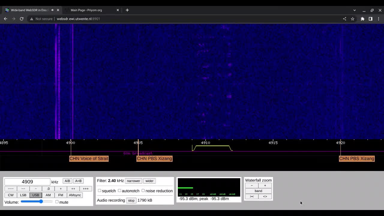 E11 Oblique 28/11/2022 1300 UTC 4909kHz