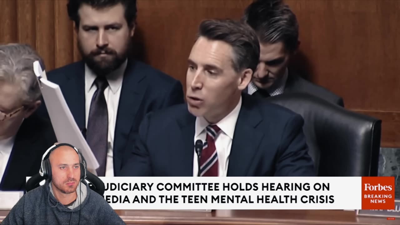 During a Senate Judiciary Committee hearing, Sen. Josh Hawley (R-MO)