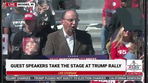 FULL SPEECH: Congressman Tom Tiffany Speaks at Rally in Mosinee, WI - 9/7/24