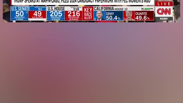 TRUMP SPEAKS AT MAR-A-LAGO; FILED 2024 CANDIDACY PAPERWORK WITH FEC MOMENTS AGO