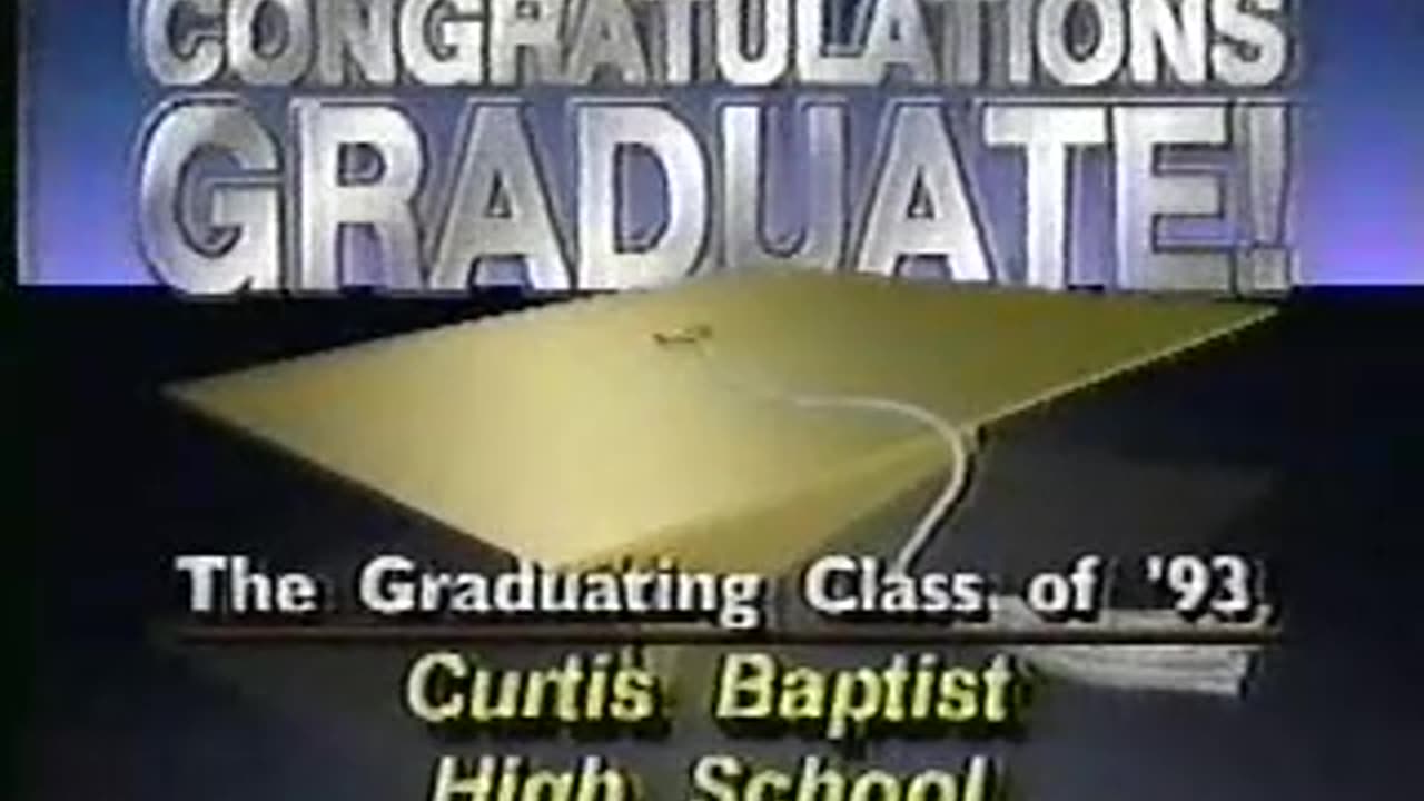 Curtis Baptist High School Graduation-1993-WAGT Channel 26 Commercial