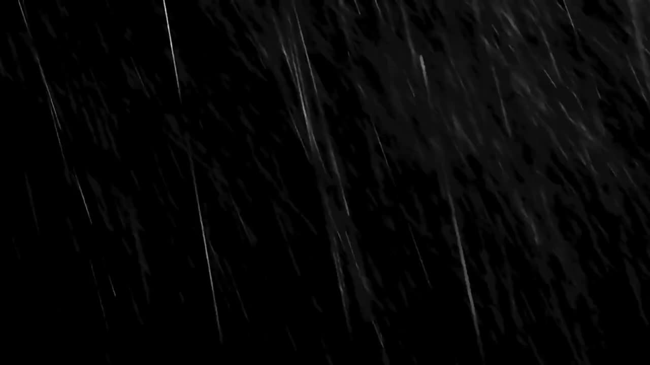 Rain sleeping black screen for deep sleep