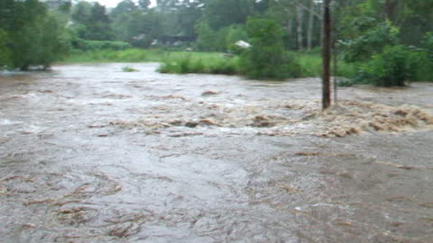 Our creek in flood