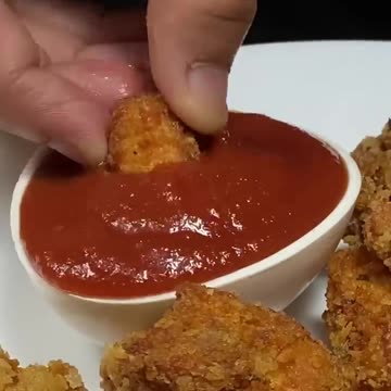 Chicken 🐓 🐓 🍗 Popcorn 🍿 🍿 🥖 with Ketchup 2 minutes recipie