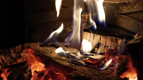 (1 HOUR) FIREPLACE - Relaxing Fire Burning Video & Crackling Fireplace Sounds