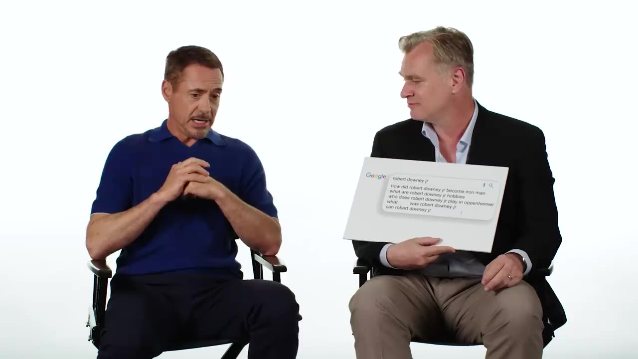 Robert Downey Jr. & Christopher Nolan Answer The Web's Most Searched Questions | WIRED